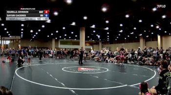 100 lbs Round 1 (4 Team) - Isabella Johnson, NC National Team vs Sayuri Caceres, RPA Blockbusters