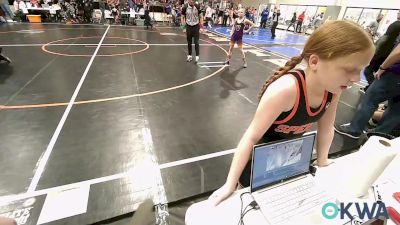 88 lbs Rr Rnd 1 - Cara Prock, Vian Wrestling Club vs Jolee Poleszak, Sperry Wrestling Club