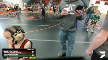 71-77 lbs Quarterfinal - Kaislee Nyberg, Greybull Basin Athletic Club vs Archer Wenzel, Powell Wrestling Club