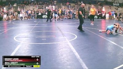 90 lbs Champ. Round 2 - Brodey Lewis, Askren Wrestling Academy vs Beau Abbott, Roundtree Wrestling Academy