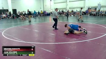 157 lbs Round 3 (8 Team) - Zane Willobee, Team Michigan Blue vs Brayden Ranauto, Team Delaware