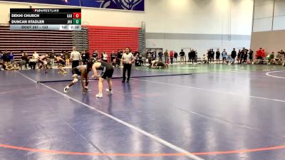 133 lbs Quarterfinal - Dekhi Church, Garrett College vs Duncan Stadler, Johns Hopkins