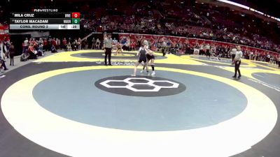 G-100 lbs Cons. Round 2 - Mila Cruz, G-Watkins Memorial vs Taylor MacAdam, G-Madison