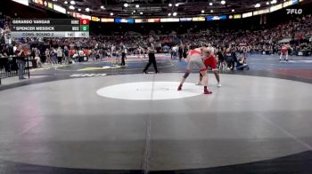 4A 150 lbs Cons. Round 2 - Gerardo Vargas, Homedale vs Spencer Messick, Weiser