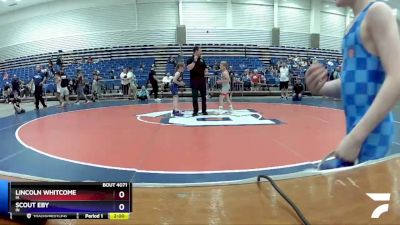 86 lbs Round 5 - Lincoln Whitcome, IA vs Scout Eby, IN