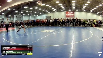 49 lbs Champ. Round 1 - Jackson Lopez, Nova WC vs Jack Marks, Hanover Hawkeye Youth Wrestlin