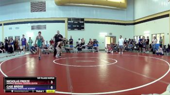 100 lbs 1st Place Match - Nicholas Freeze, Midwest Regional Training Center vs Case Bridge, Contenders Wrestling Academy