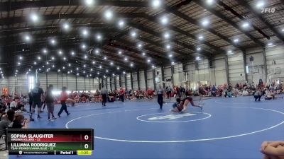 132 lbs Semis - R1 Wb - Lilliana Rodriguez, Team Pennsylvania Blue vs Sophia Slaughter, Virginia Killers