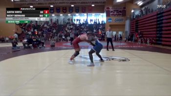 184 lbs Quarterfinal - Nicky Bernard, North Iowa Area Community College vs Justin Wirtz, Coe