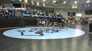 110 lbs Cons. Round 3 - Courtney Hlas, Benton Community vs Tateana Fikes, BCLUW-SH