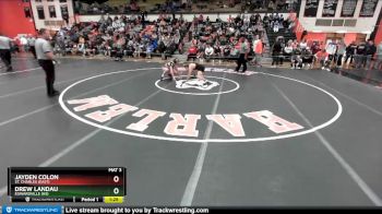 145 lbs Semifinal - Jayden Colon, St. Charles (EAST) vs Drew Landau, EDWARDVILLE (HS)