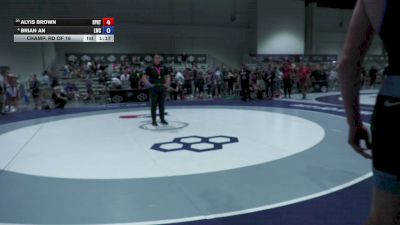 57 kg Champ. Rd Of 16 - Alyis Brown, Spartan RTC@LHP vs Brian An, Lubbock Wrestling Club