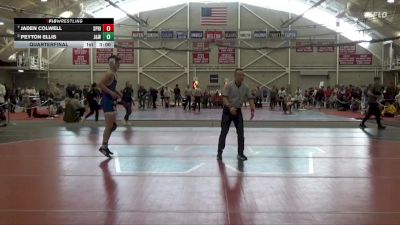 133 lbs Quarterfinal - Jaden Colwell, Springfield vs Peyton Ellis, Johnson & Wales (RI)