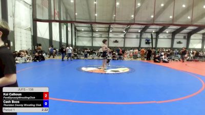 138 lbs Quarters - Koi Calhoun, FordDynastyWrestlingClub vs Cash Boos, Thurston County Wrestling Club