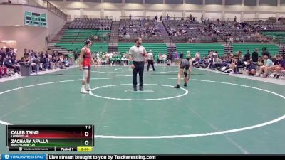 113 lbs Round 1 (16 Team) - Caleb Taing, Lambert vs Zachary Afalla, North Cobb