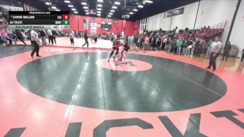 175 lbs 5th Place Match - AJ Tack, Lombard (MONTINI) vs Chris Miller, LOCKPORT (Twp)
