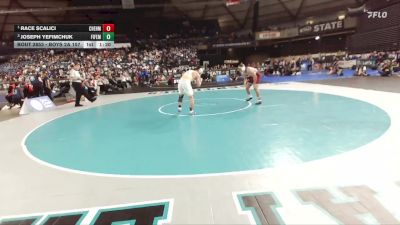 Boys 2A 157 lbs 1st Place Match - Race Scalici, W. F. West vs Joseph Yefimchuk, Fife
