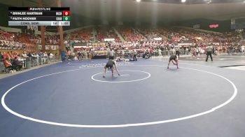 120 lbs Cons. Semi - Faith Hoover, Colby HS vs Brinlee Hartman, Wellsville HS