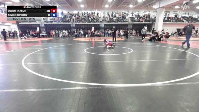 90-99 lbs Champ. Round 1 - Owen Taylor, SlyFox Wrestling Academy vs Simon Sperry, NW Grapplers