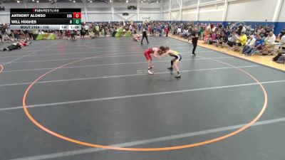 110 lbs Champ. Round 2 - Will Hughes, Unattached vs Anthony Alonso, Unattached