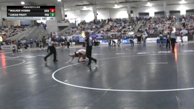 A 144 lbs Quarterfinal - Walker Hobbs, Cheatham Co. Central High School vs Lukas Pratt, Pigeon Forge High School
