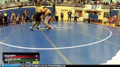 275 lbs Round 3 (4 Team) - Jackson Nelson, Noblesville vs Kyle Gaeta, Portage