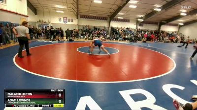 190 lbs Quarterfinal - Adam Lownds, Thunder Basin High School vs Malachi Hilton, Natrona County