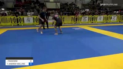 RODRIGO FRANCIONI DIAS vs TODD ANDREW WALLING 2021 Pan IBJJF Jiu-Jitsu No-Gi Championship