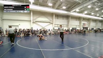 85 lbs Quarters & Wb (16 Team) - Mia Hanger, Team Wyoming vs Anaya Patacil, Mat Demons