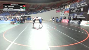 2A/1A Boys 285 Cons. Round 3 - Trey Charlton, Enterprise / Wallowa Boys vs Keegan Sallee, Crane Boys