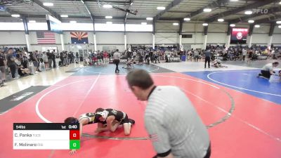 54 lbs Semifinal - Chace Panka, Tucson Pride WC vs Frank Molinaro, Rising Sun WC