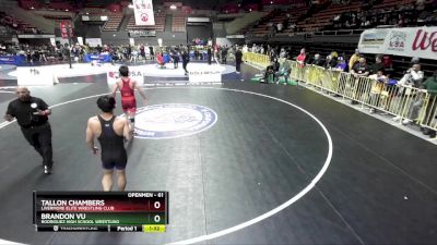 61 lbs 1st Place Match - Brandon Vu, Rodriguez High School Wrestling vs Tallon Chambers, Livermore Elite Wrestling Club