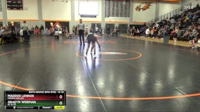 N-19 lbs Quarterfinal - Maddox Lennox, Marion Wolves vs Gradyn Wiseman, DC Elite