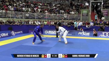 Gabriel Viebrantz Brod vs Matheus Vetoraci De Menezes 2025 Brasileiro Jiu-Jitsu IBJJF