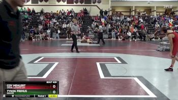 106 lbs Round 3 - Coy Mehlert, Union, LaPorte City vs Tyson Primus, Denver