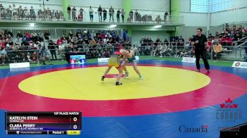 53kg 1st Place Match - Katelyn Stein, Schewa WC vs Clara Perry, Alberta Elite Women`s WC