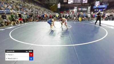 157 lbs Cons 64 #2 - Frankie Florio, FL vs Evan MacCuish, MO