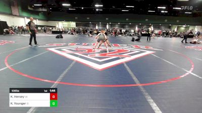 106 lbs Round Of 128 - Keegan Hersey, VA vs Kole Younger, ID