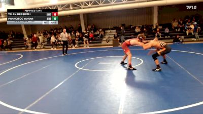 157 lbs Cons. Round 3 - Talan Braswell, Unattached vs Francisco Duran, Midland (Neb.)