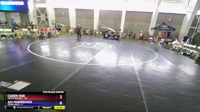100 lbs Placement Matches (8 Team) - Caden Roe, South Dakota vs Kai Makridakis, Texas Gold