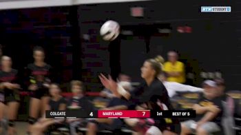 Colgate University vs Maryland University - 2018 Colgate vs Maryland | Big Ten Women's Volleyball