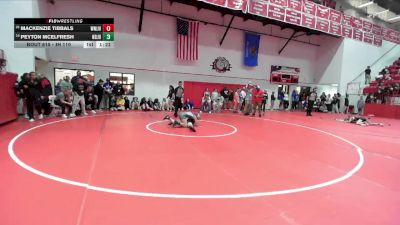 JH 110 lbs Quarterfinal - Peyton McElfresh, Noble JH vs Mackenzie Tibbals, Westmoore JH