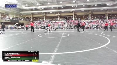 79 lbs Champ. Round 2 - Brady Aronson, Spring Hill vs Guilian Benitez, Garden City