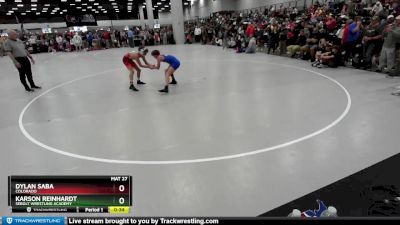 115 lbs Champ. Round 1 - Dylan Saba, Colorado vs Karson Reinhardt, Sebolt Wrestling Academy