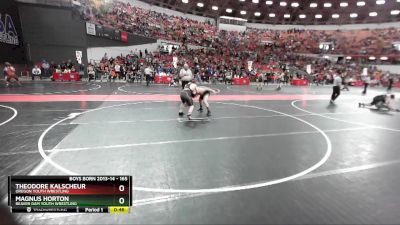 165 lbs Quarterfinal - Magnus Horton, Beaver Dam Youth Wrestling vs Theodore Kalscheur, Oregon Youth Wrestling