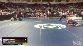 Girls 235 lbs Quarterfinal - Hannah Mariano, Miyamura vs Tonja Manuelito, Kirtland Central