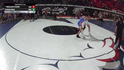 157 lbs Cons. Semis - Wallace Evans, Alaska vs Logan Riga, Oregon