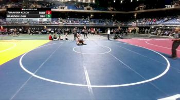 6A 215 lbs Cons. Round 2 - Brayden Kolos, Austin Bowie vs Brandon Long, San Antonio Madison