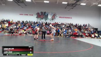 138 lbs Quarterfinal - Luke Hale, North Pontotoc High School vs John Miller, Center Hill