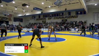 135 lbs Consi Of 16 #1 - Cameron Rush, Del Oro vs Angel Serrano, Pomona (CO)